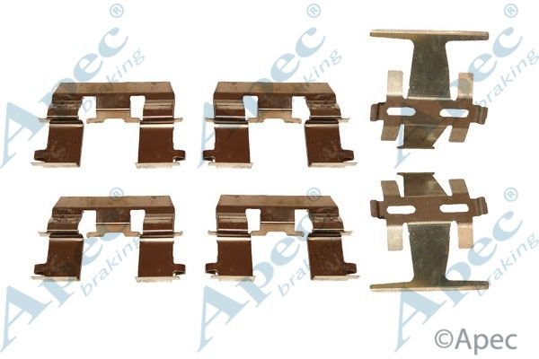 APEC BRAKING Комплектующие, колодки дискового тормоза KIT528